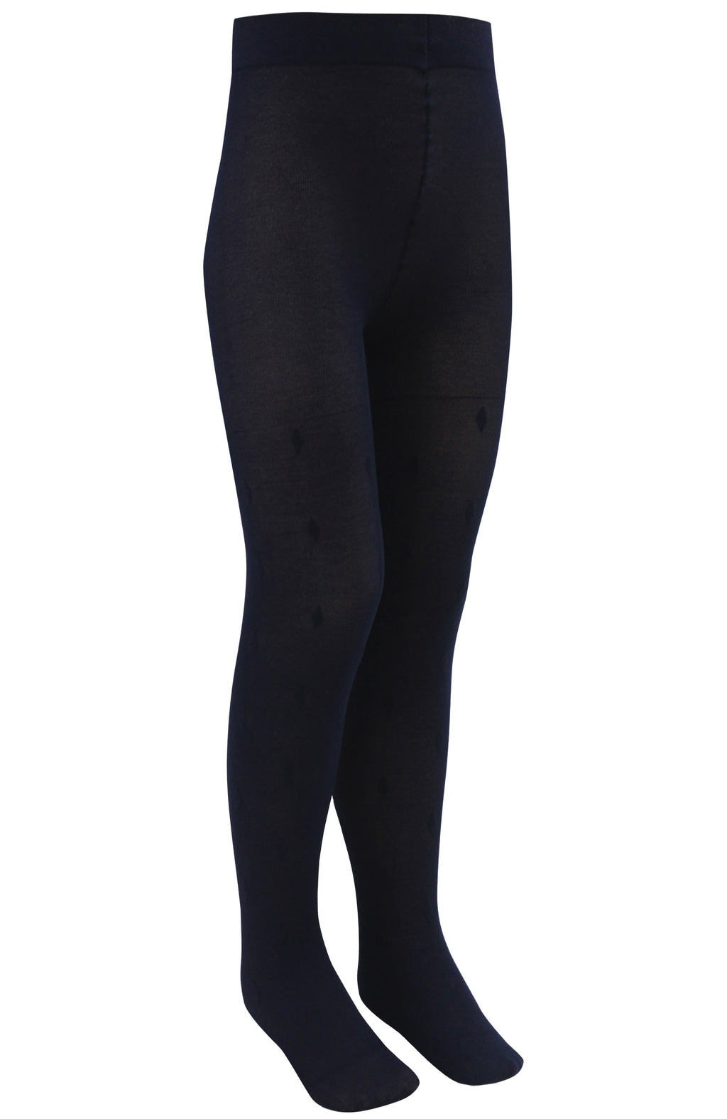 Semi-Sheer Patterned Tights for Girls