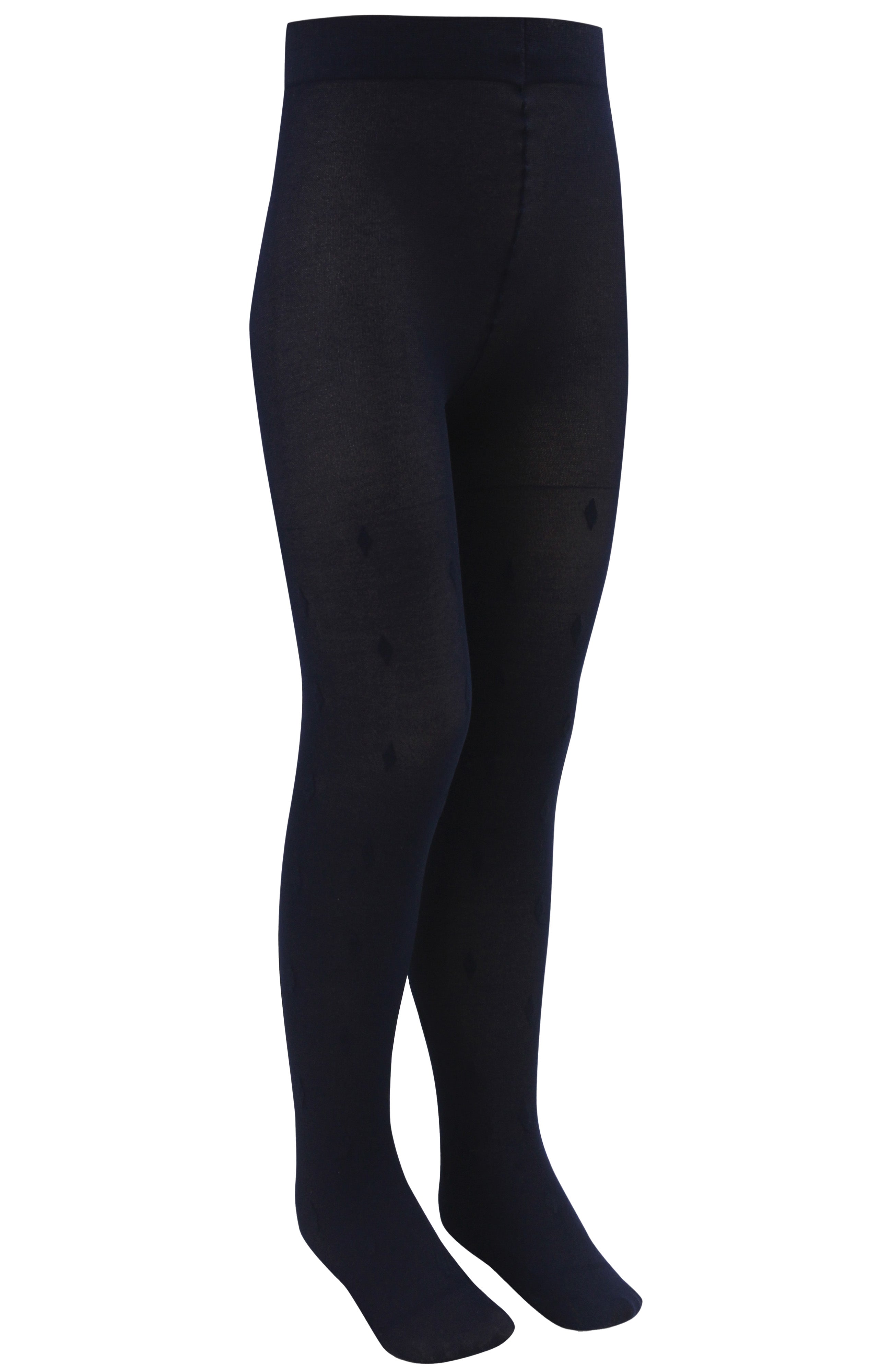 Semi-Sheer Patterned Tights for Girls
