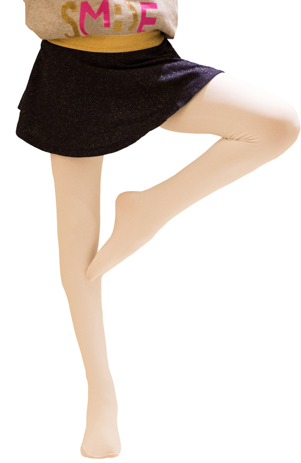 Semi-Opaque Plain Tights for Girls