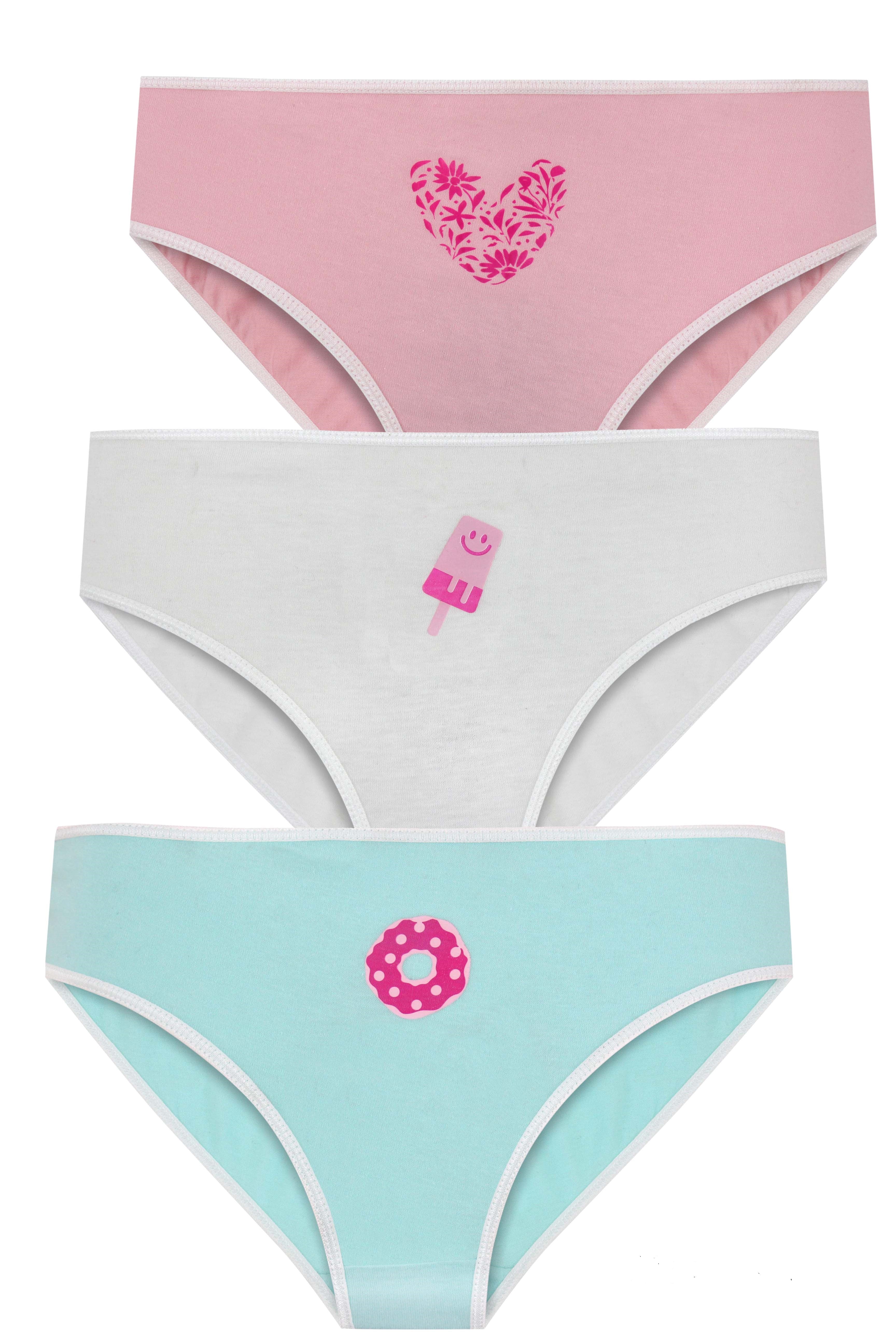 Bikini Underwear 3-Pack for Girls