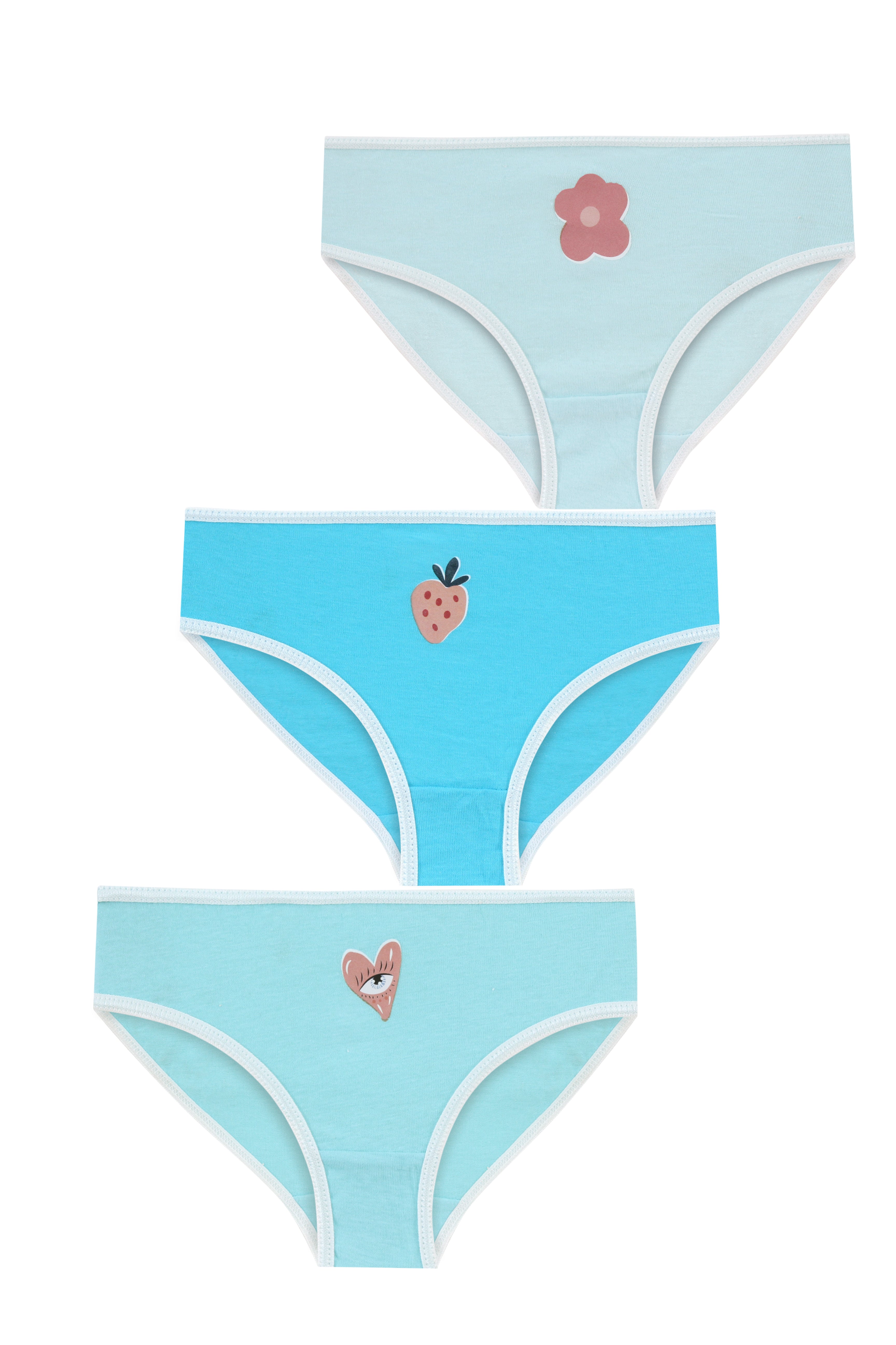 Bikini Underwear 3-Pack for Girls
