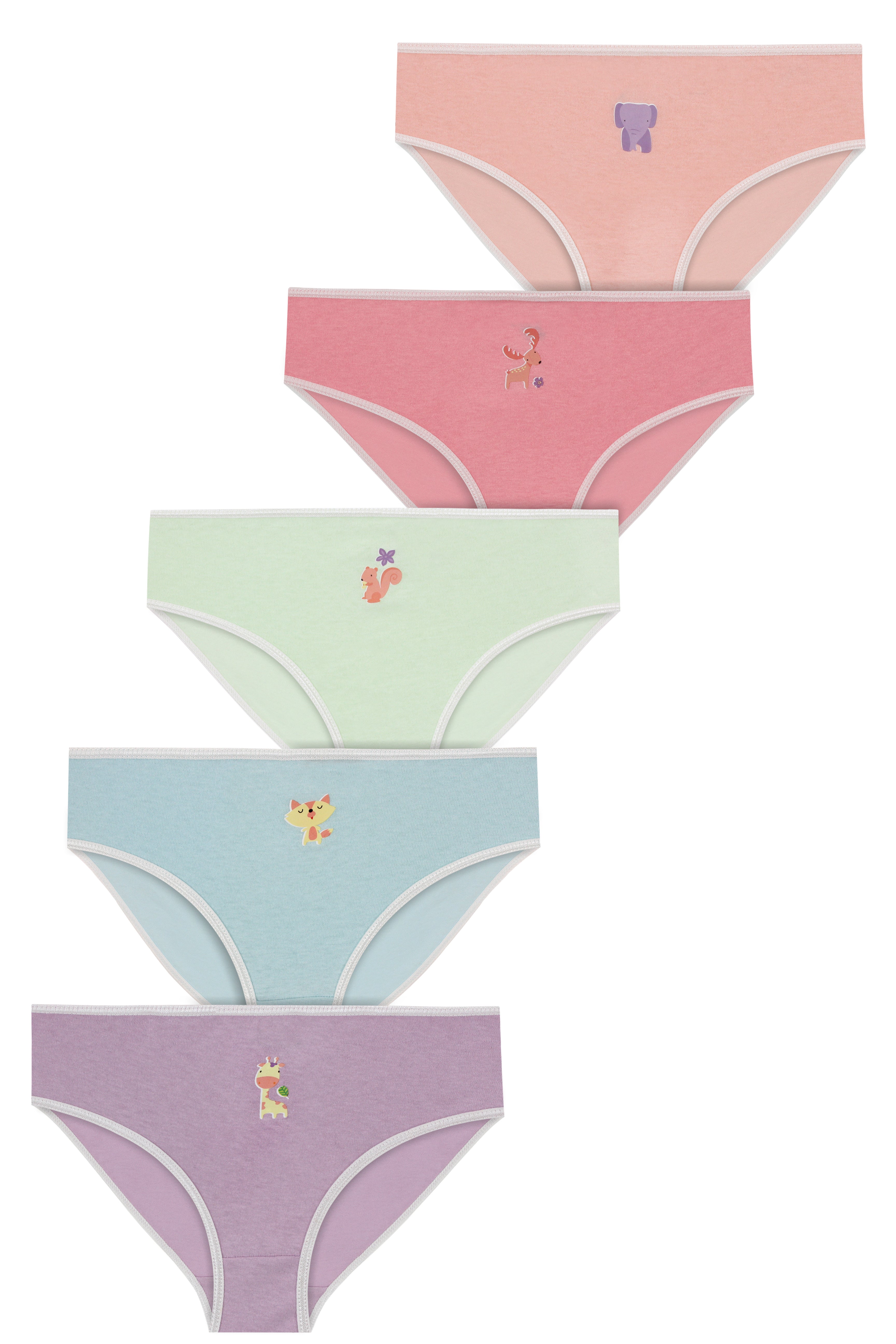 Bikini Underwear 5-Pack for Girls