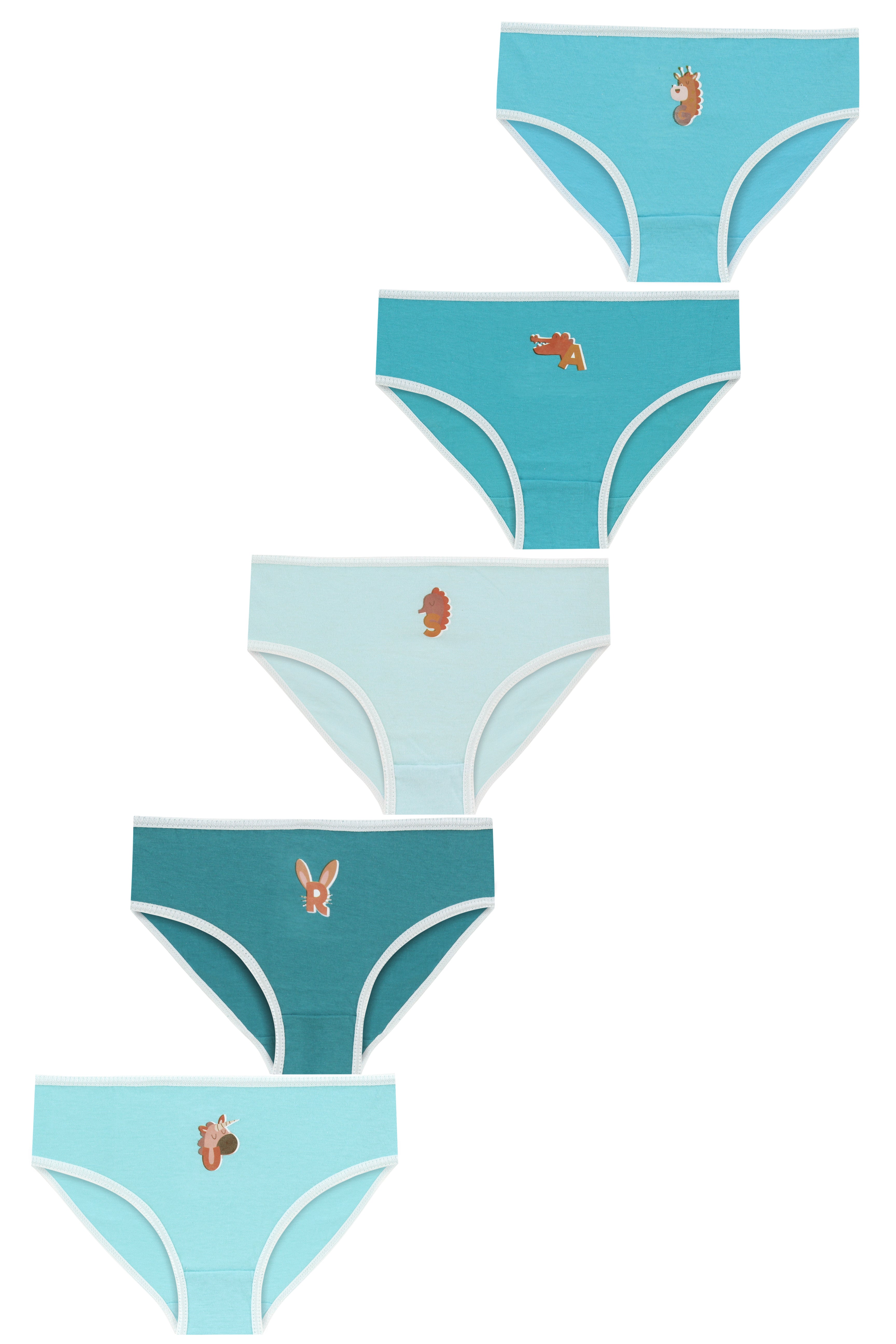 Bikini Underwear 5-Pack for Girls