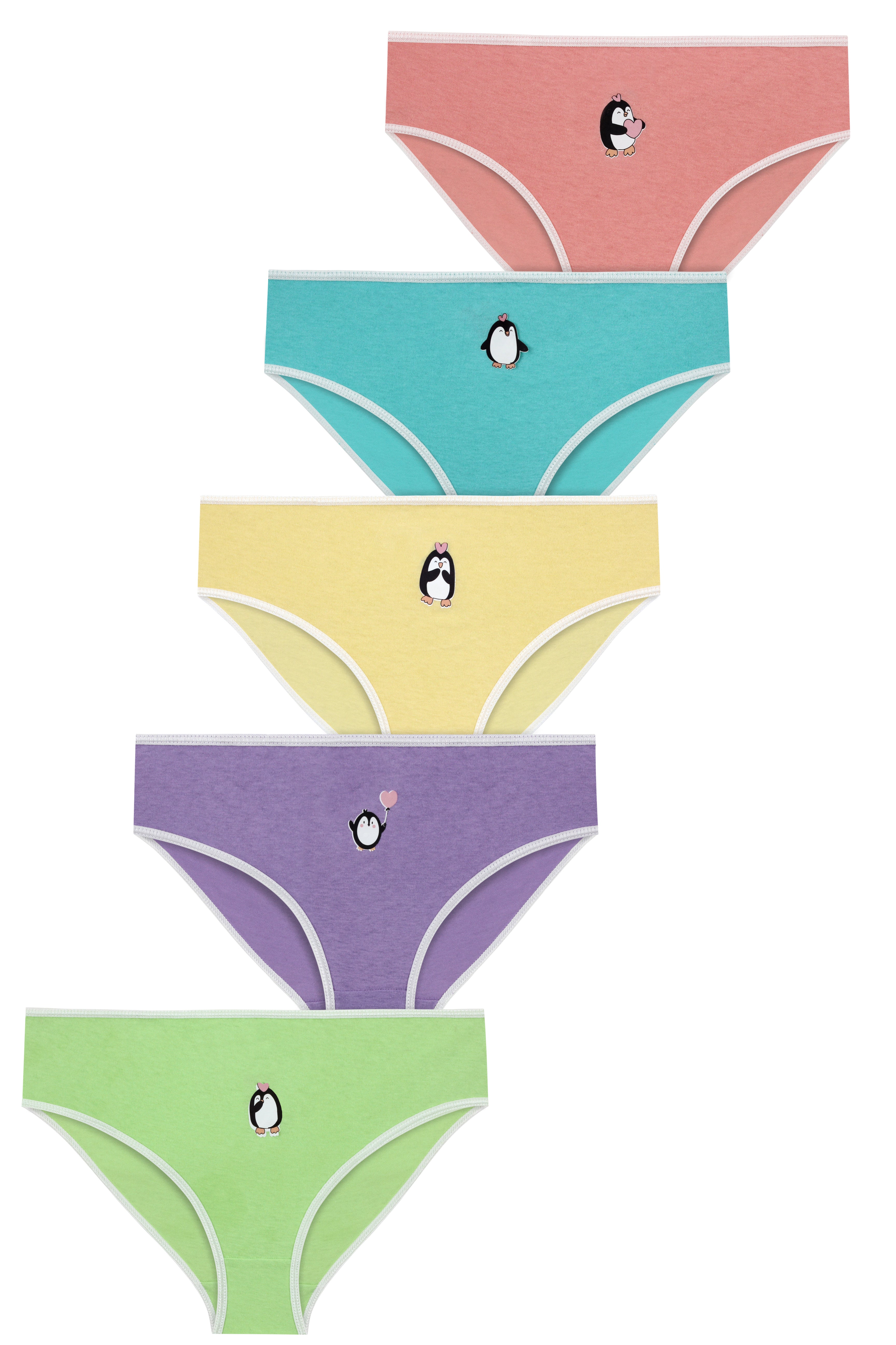 Bikini Underwear 5-Pack for Girls