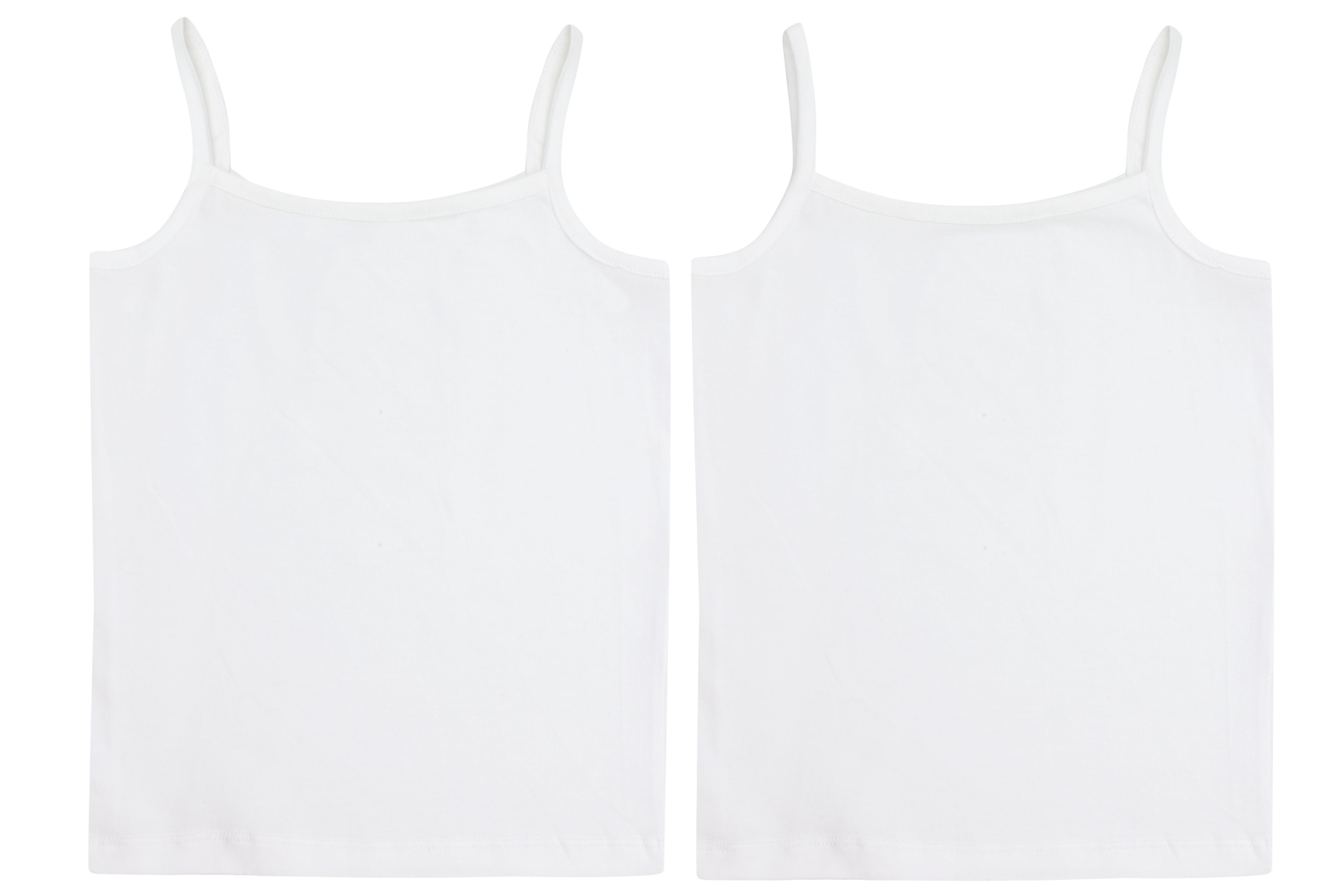 Camisole White Cotton Top for Girls