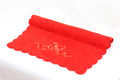 Embroidered Towel with scalloped border 50X100