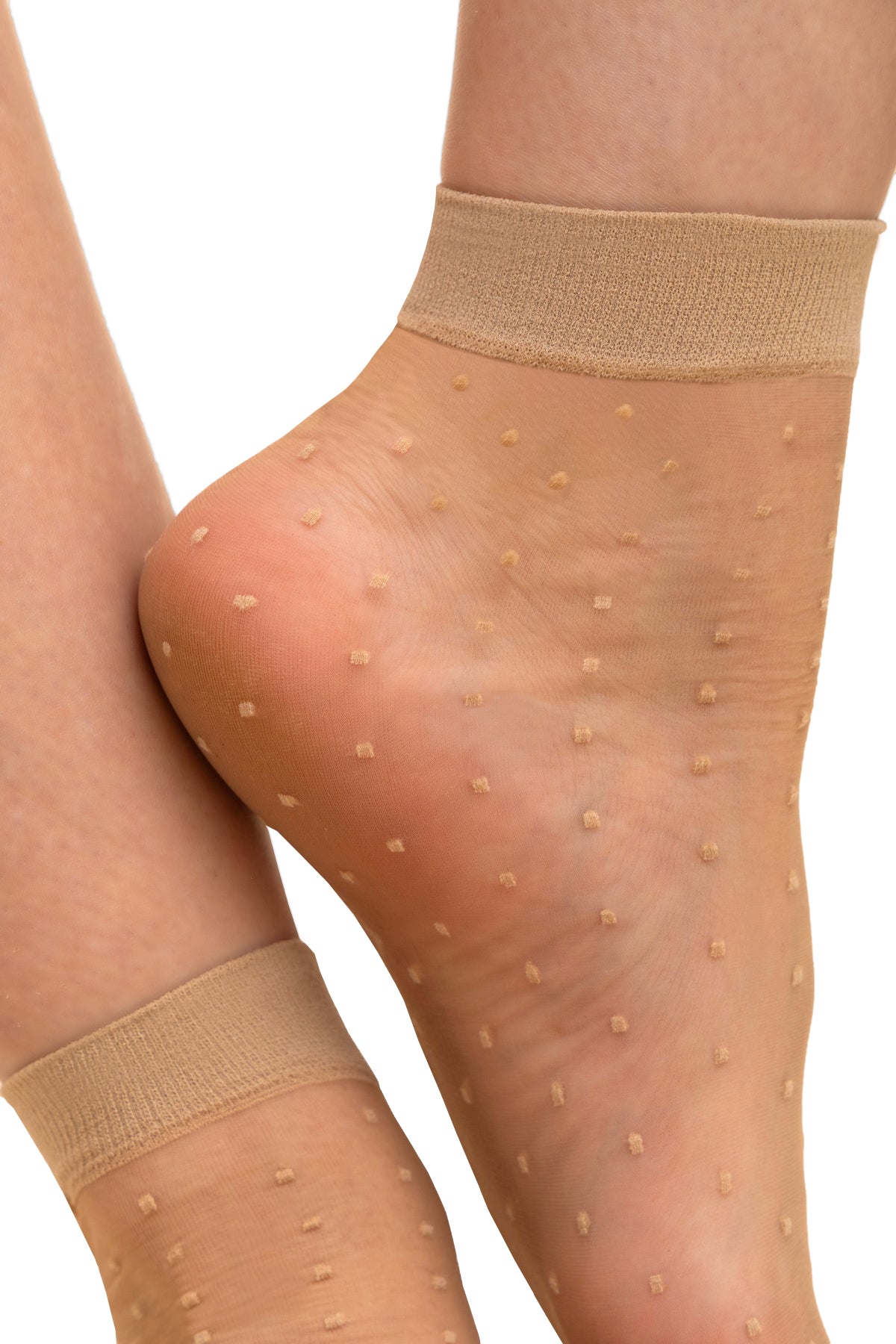 Ultra-Sheer Ankle-High Patterned Dots