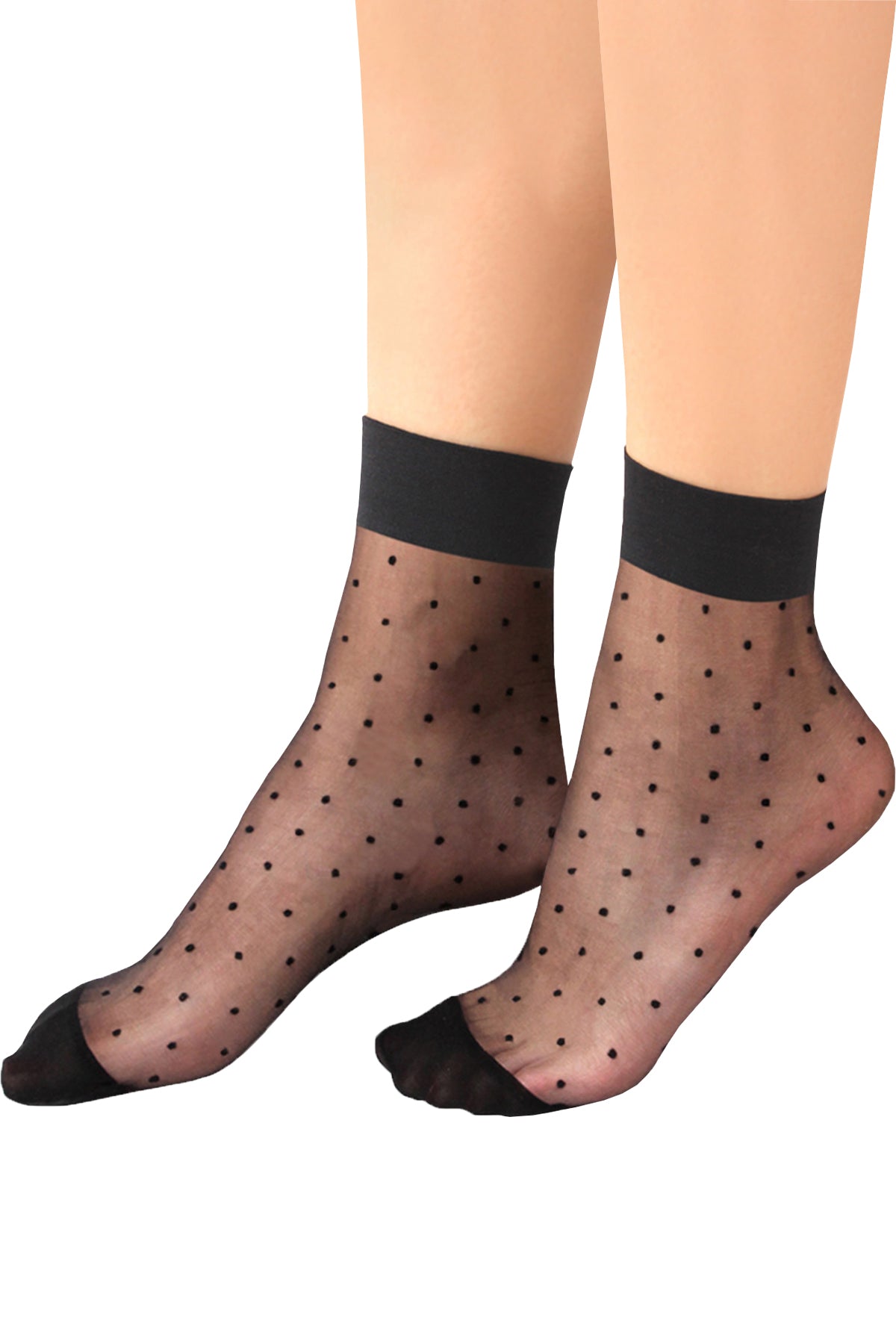 Ultra-Sheer Ankle-High Patterned Dots