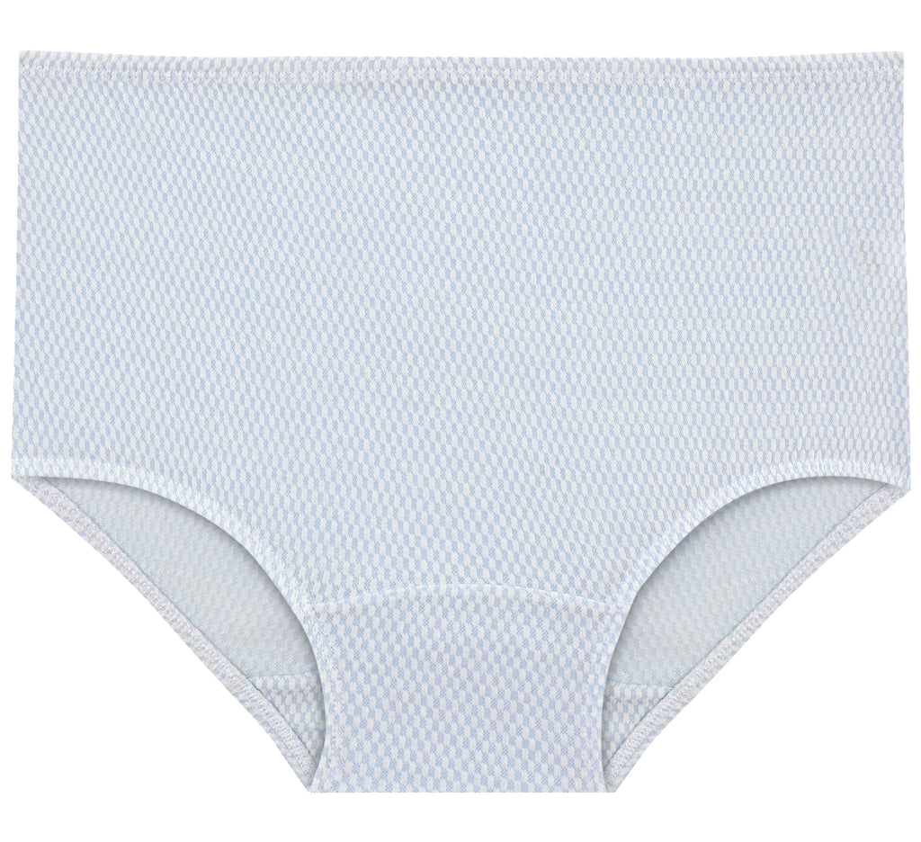 High-Waist Maxi Briefs for Women – Honeycomb-Knit (Soft Colors)
