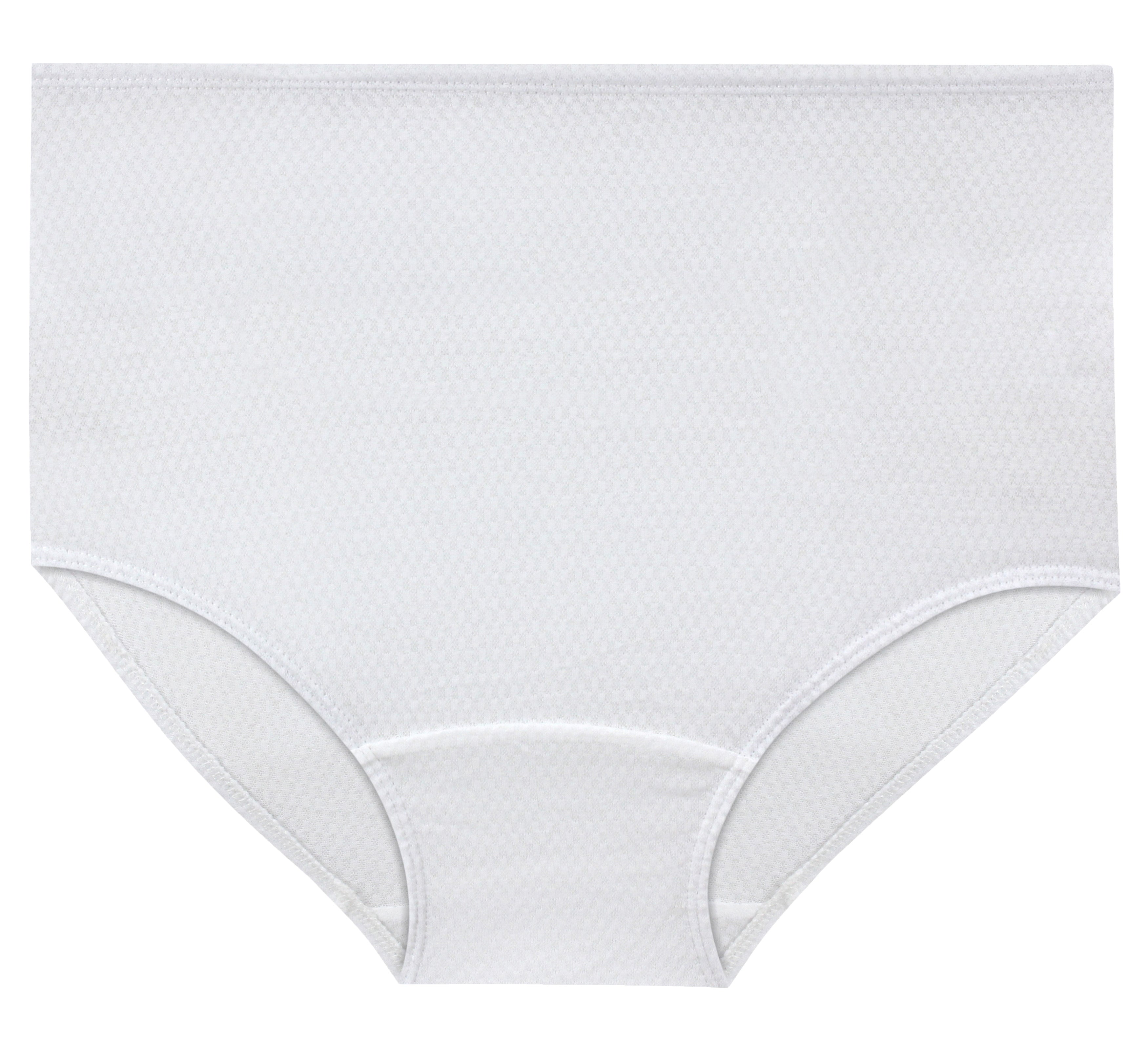 High-Waist Maxi Briefs for Women – Honeycomb-Knit (Soft Colors)