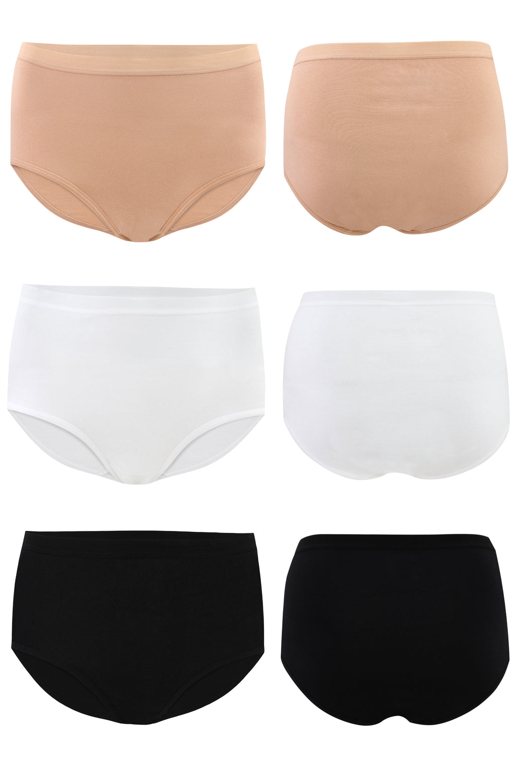 Briefs for Women – Mid-Waist Classic – Essential Colors