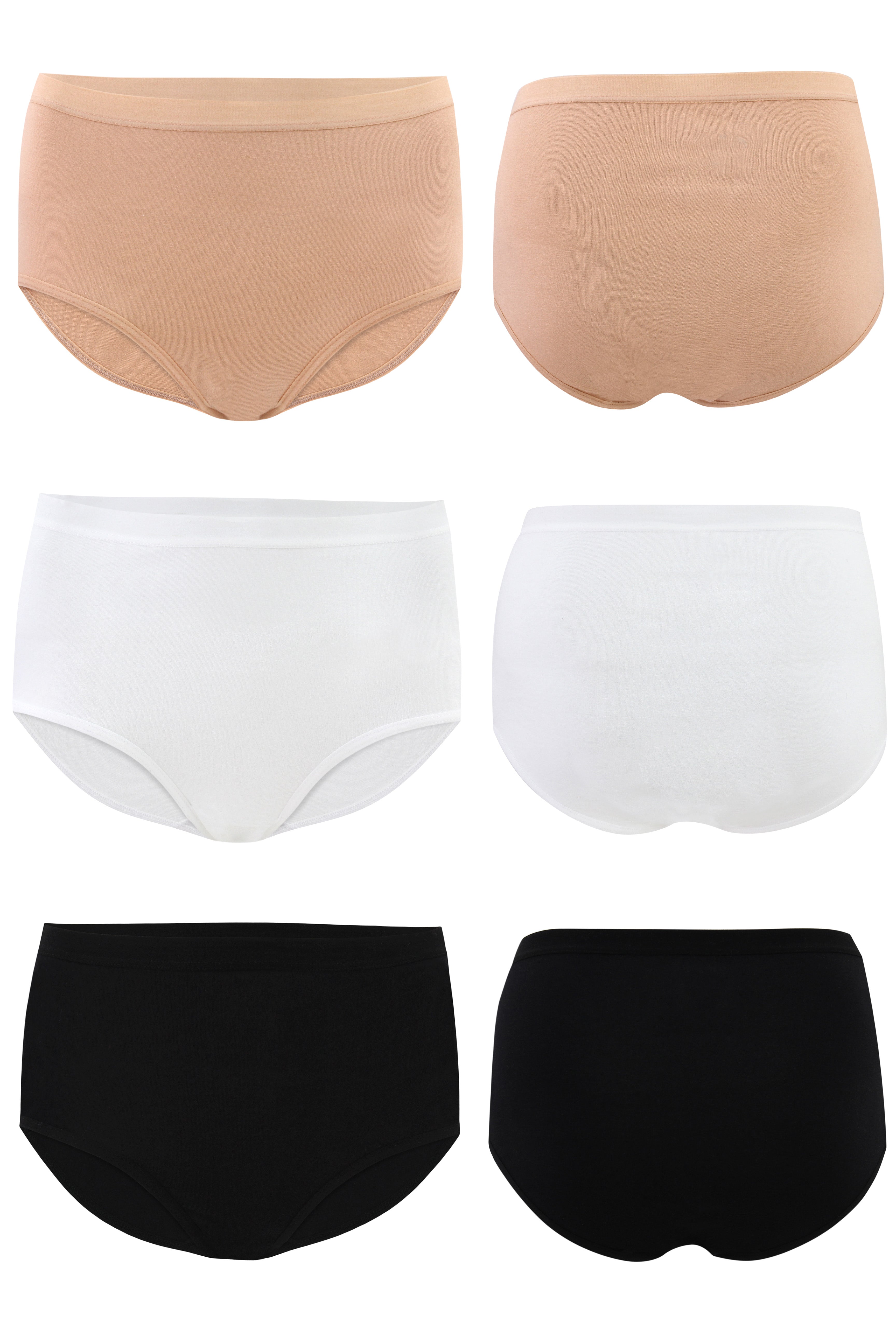 Briefs for Women – Mid-Waist Classic – Essential Colors