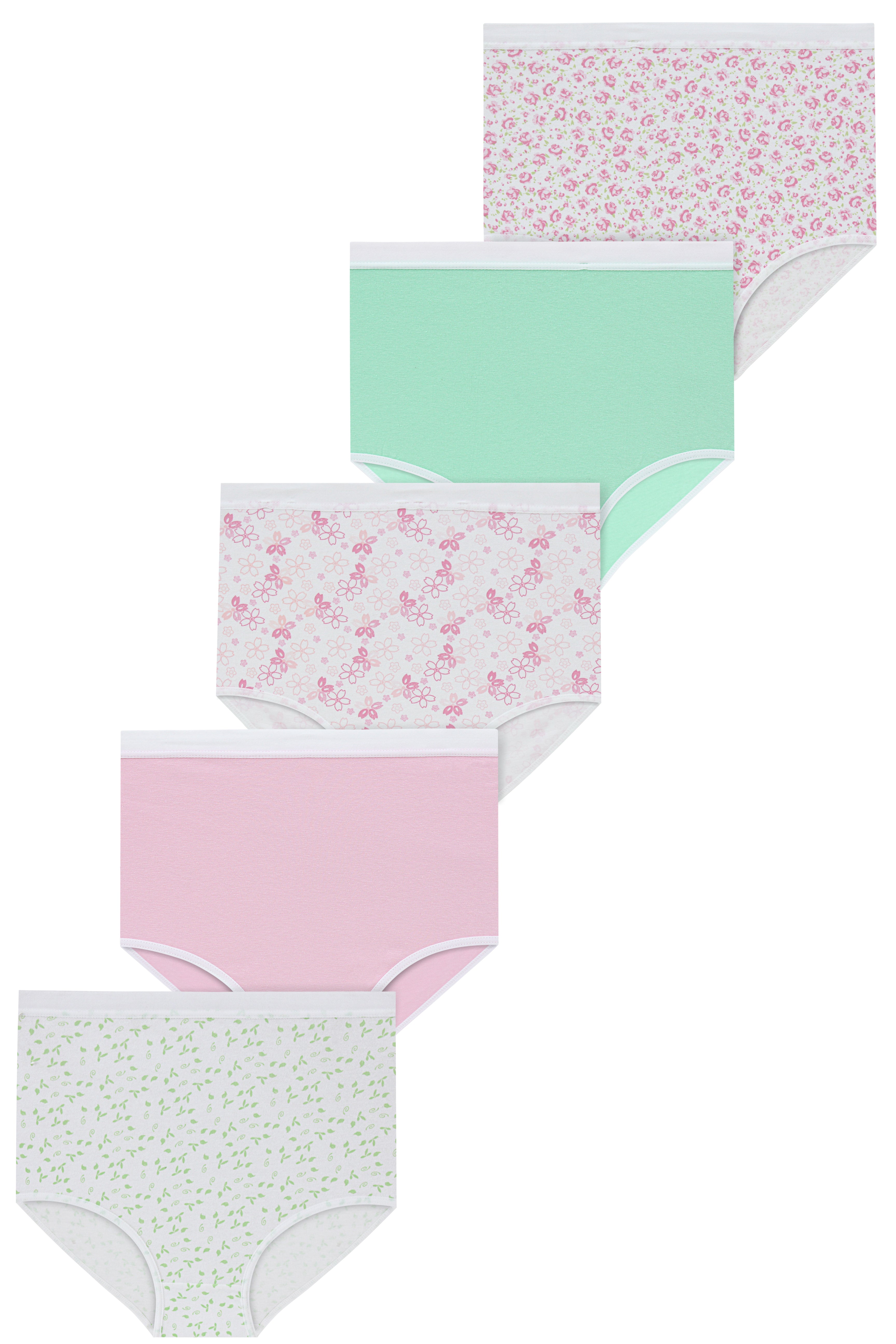 High-Waist Maxi Briefs 5PP for Women (Prints/Soft Colors)