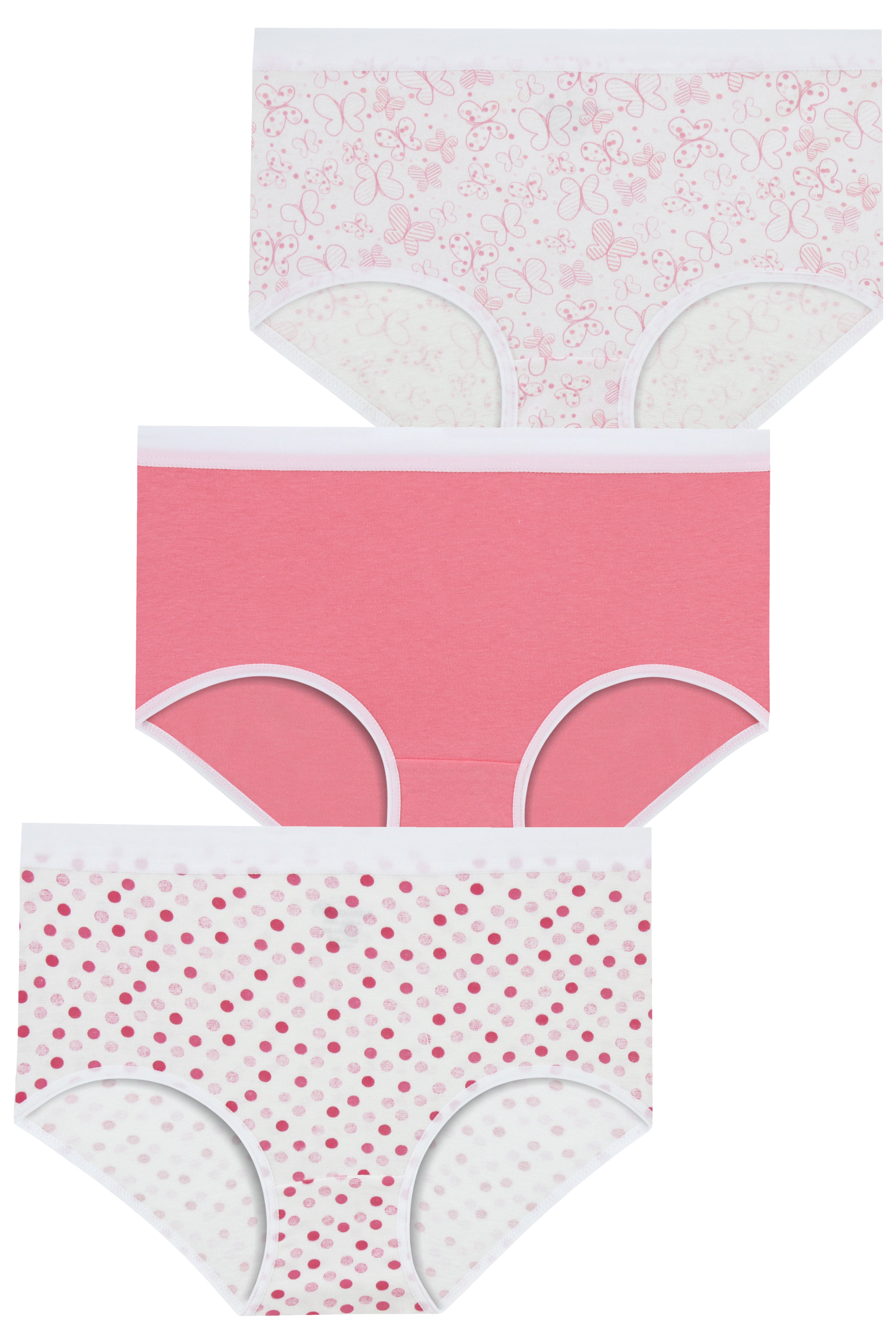Briefs for Women – Mid-Waist Classic – 3PP Prints/Soft Colors