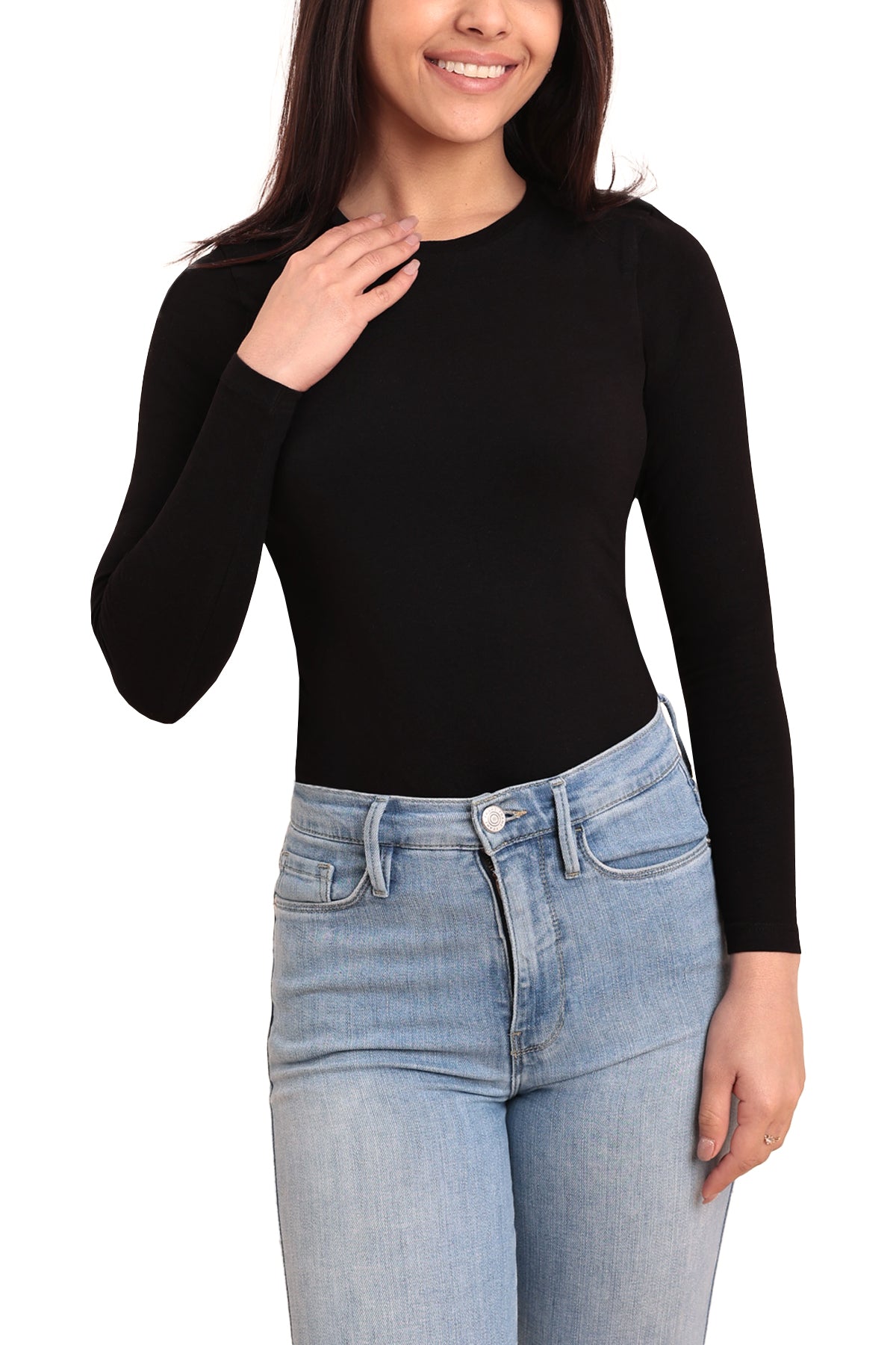 Long-Sleeve Cotton Top for Women