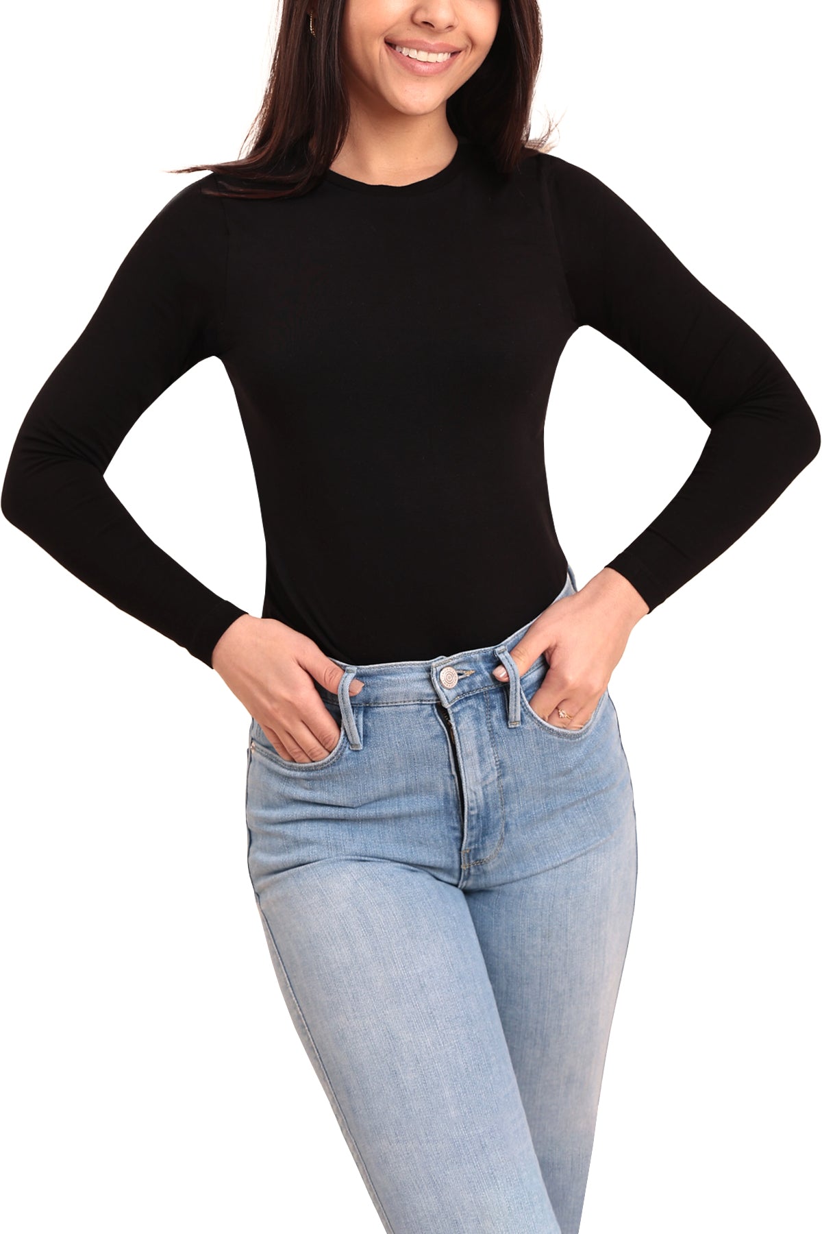 Long-Sleeve Cotton Top for Women
