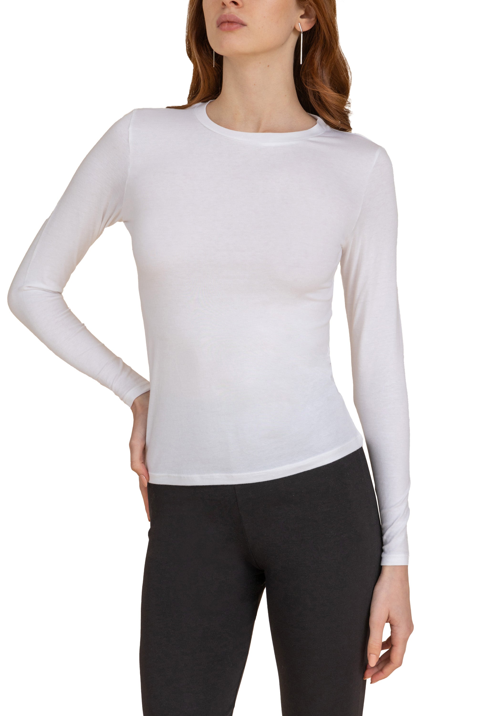 Long-Sleeve Cotton Top for Women