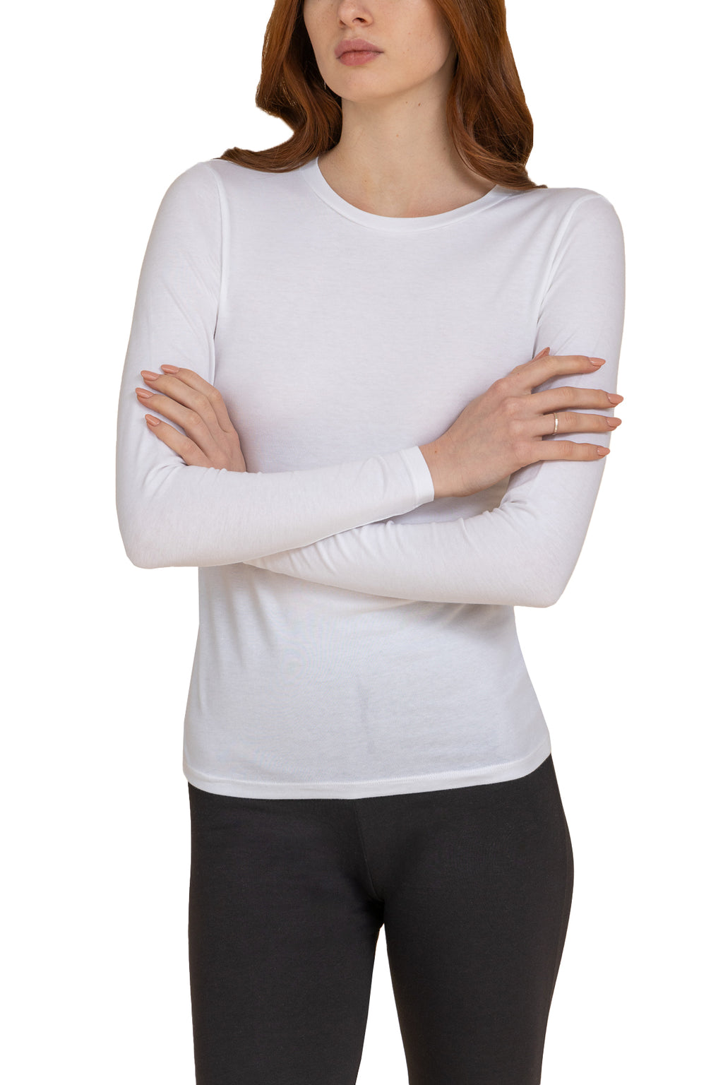 Long-Sleeve Cotton Top for Women