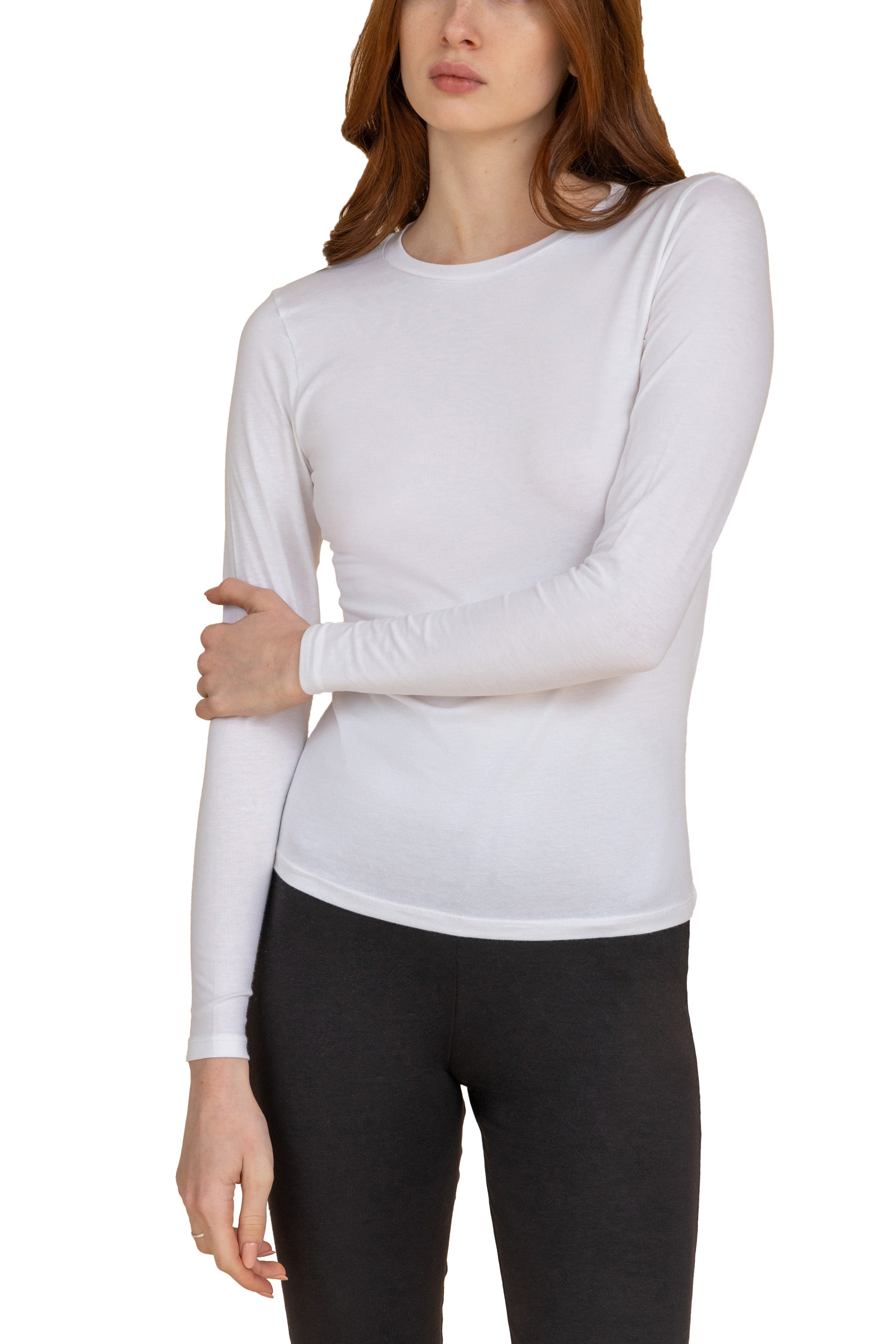 Long-Sleeve Cotton Top for Women