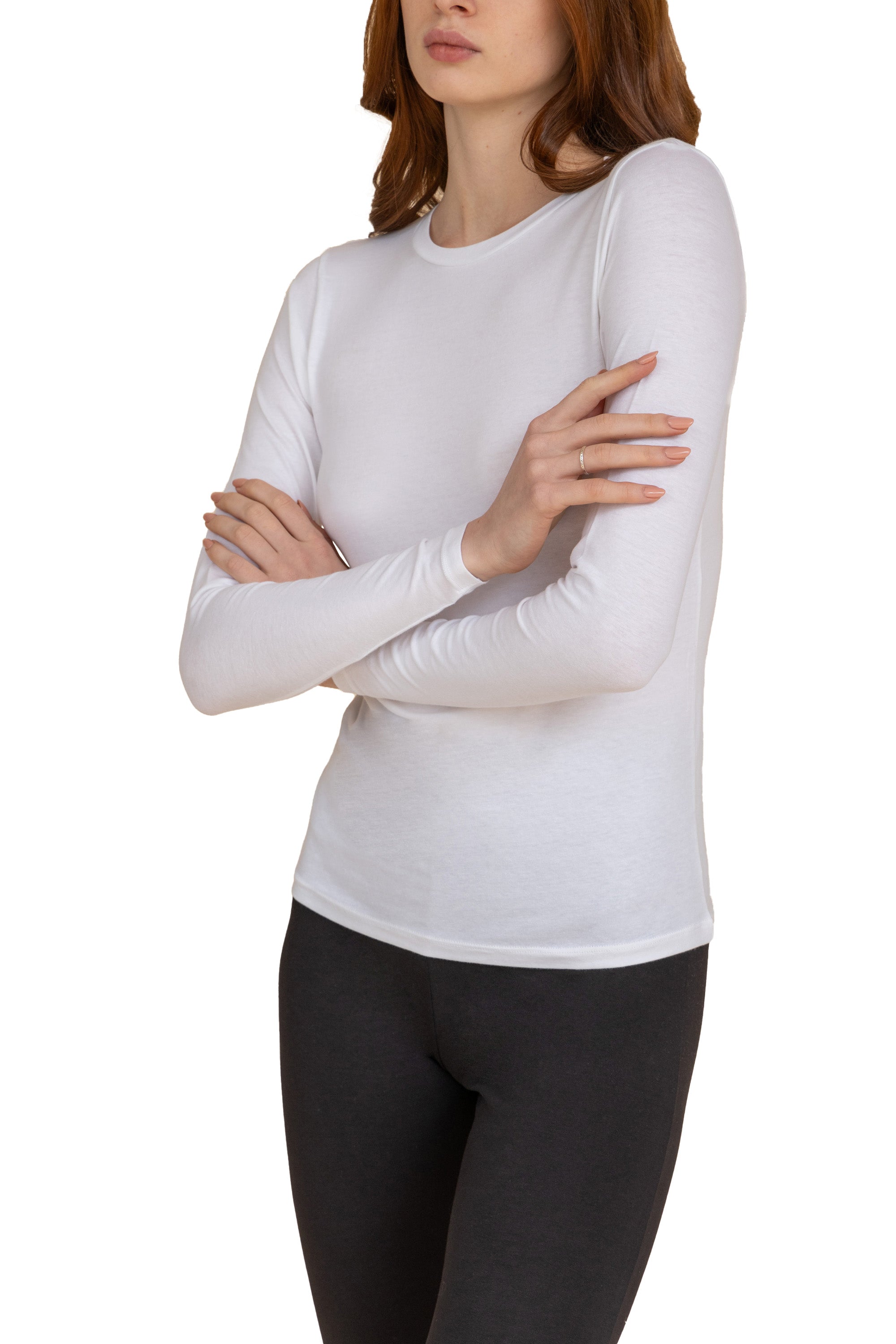 Long-Sleeve Cotton Top for Women